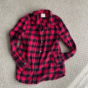 Jumping beans buffalo plaid flannel shirt- 6x